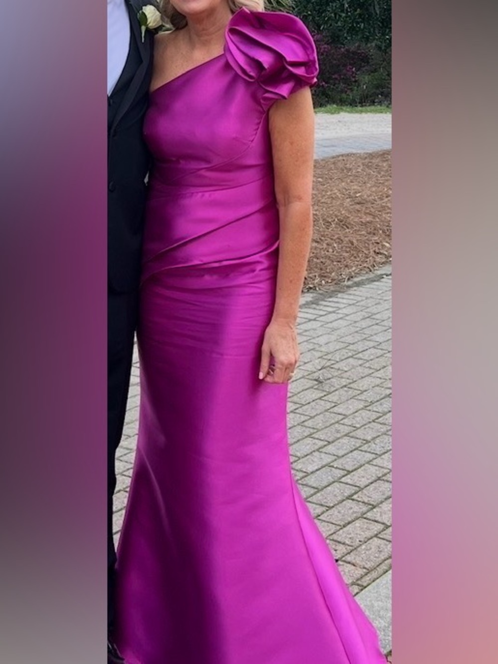 Alexander by Daymor formal dress in fuscia